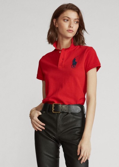 Camisa Polo Polo Ralph Lauren Skinny Fit Big Pony Mulher 83216-CDGA